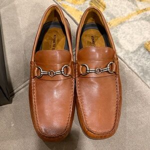 Kenneth Cole Men's Tan Leather Loafers
